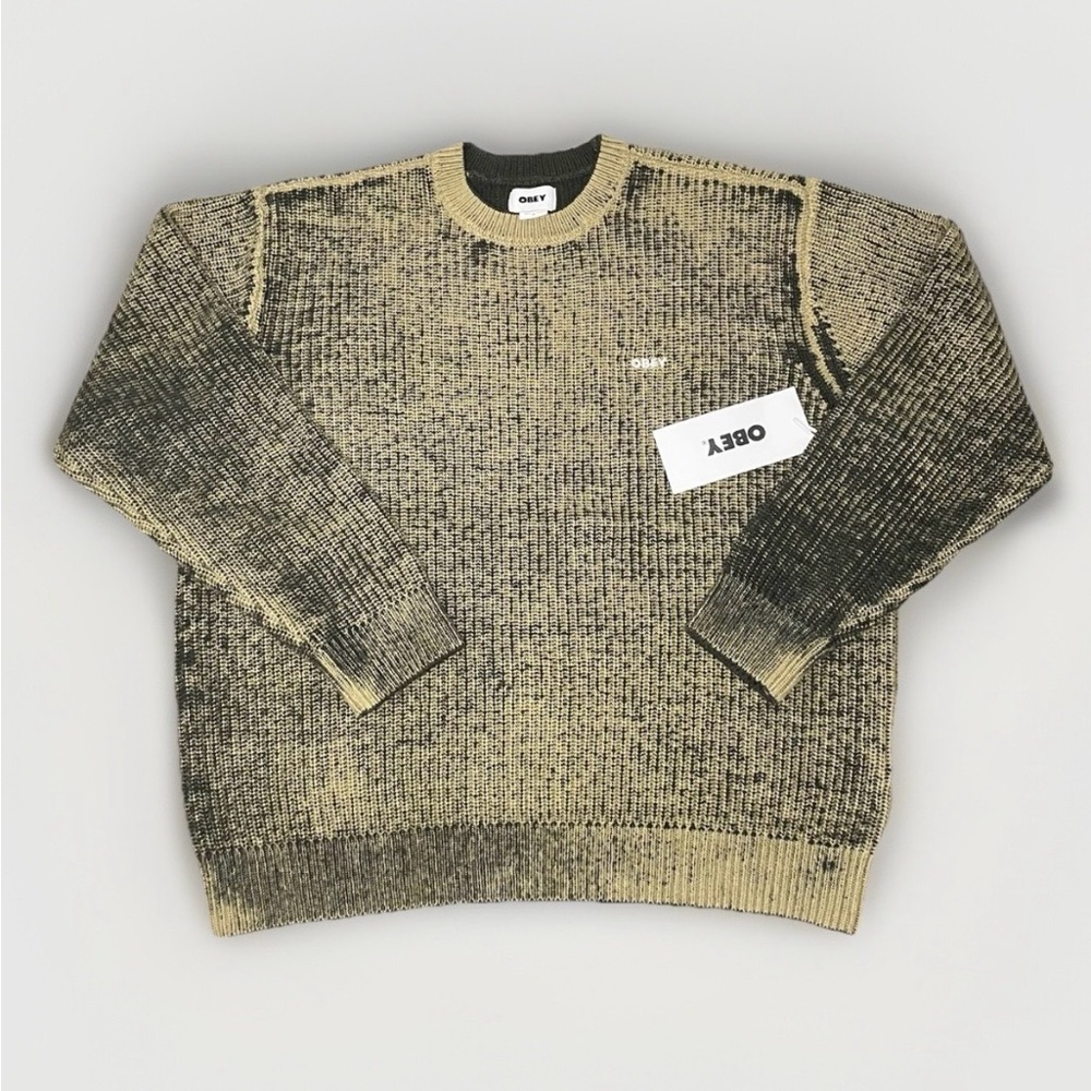 NWT Obey Spray Effect Men’s Sweater- Size Medium